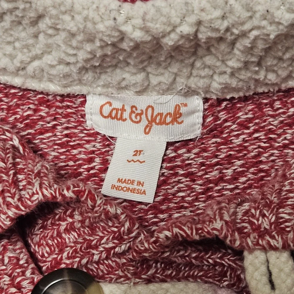 Cat & Jack‎ Toddler 2t Unisex Sweater Pullover With Buttons Long Sleeve.